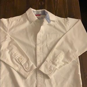 White Button-up boys shirt, medium